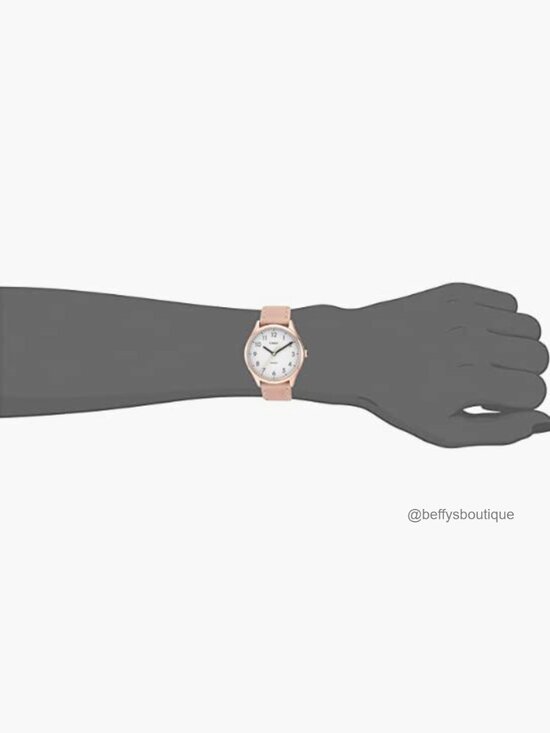 Easy Reader Analog Watch Leather Strap Indiglo Backlight 25mm Round main image 2